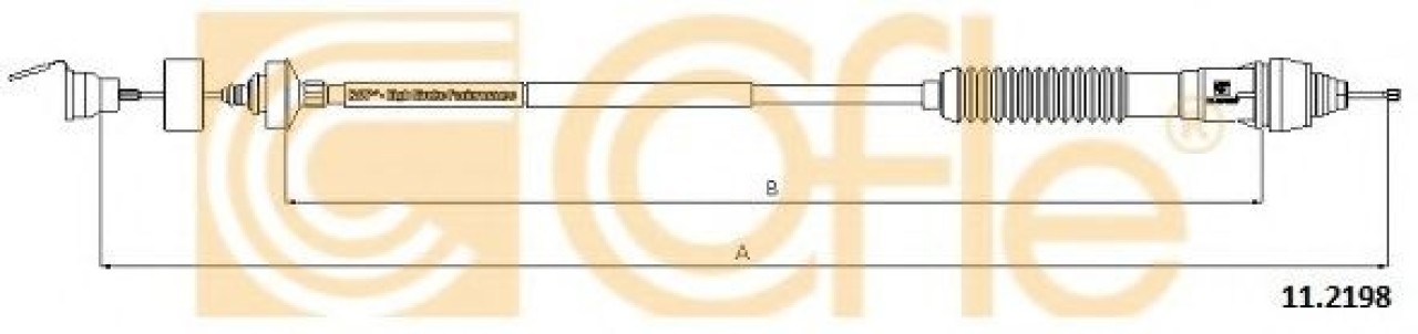 Cablu ambreiaj CITROEN BERLINGO (MF) (1996 - 2016) COFLE 11.2198 piesa NOUA