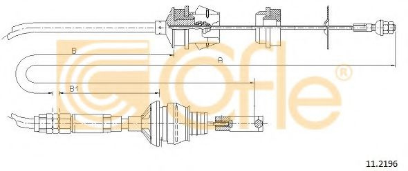 Cablu ambreiaj CITROEN BERLINGO (MF) (1996 - 2016) COFLE 11.2196 piesa NOUA