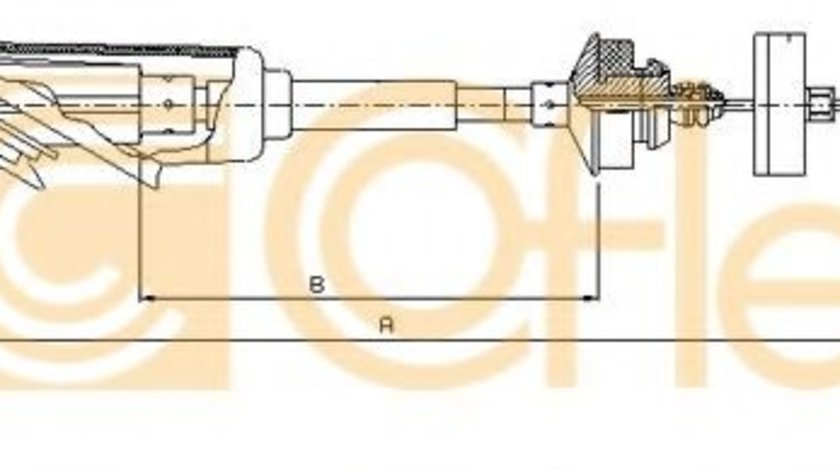 Cablu ambreiaj CITROEN SAXO (S0, S1) (1996 - 2004) COFLE 11.2254 piesa NOUA