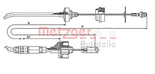 Cablu ambreiaj CITROEN XSARA Estate (N2) (1997 - 2010) METZGER 11.2148 piesa NOUA