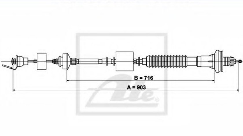 Cablu ambreiaj CITROEN XSARA PICASSO (N68) (1999 - 2016) ATE 24.3728-0330.2 piesa NOUA