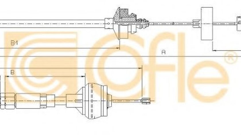 Cablu ambreiaj CITROEN XSARA PICASSO (N68) (1999 - 2016) COFLE 11.2153 piesa NOUA