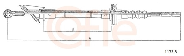 Cablu Ambreiaj Cofle Fiat 1172.1