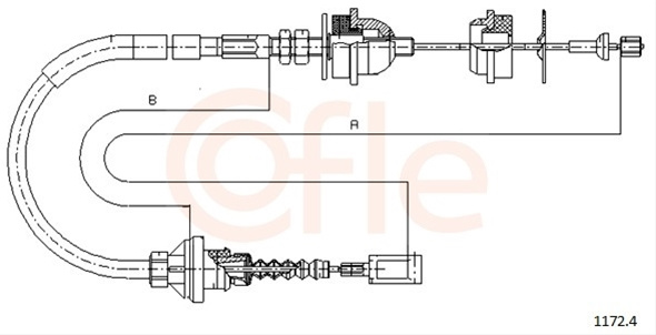 Cablu Ambreiaj Cofle Fiat 1172.4