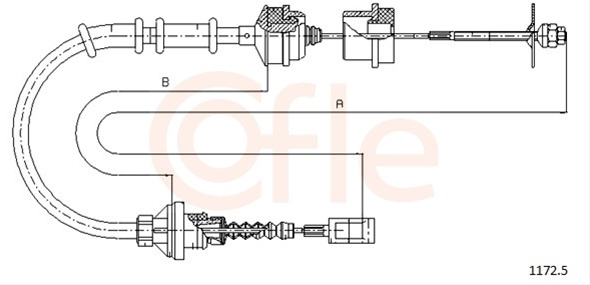 Cablu Ambreiaj Cofle Fiat 1172.5