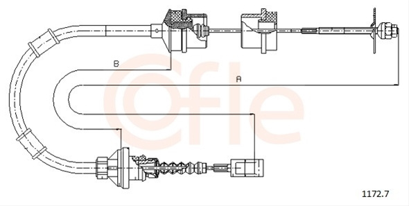 Cablu Ambreiaj Cofle Fiat 1172.7