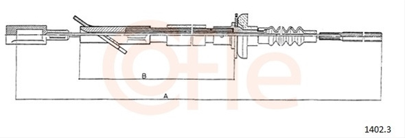 Cablu Ambreiaj Cofle Fiat 1402.3