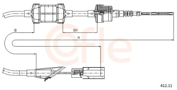 Cablu Ambreiaj Cofle Fiat 412.11