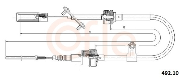 Cablu Ambreiaj Cofle Fiat 492.10