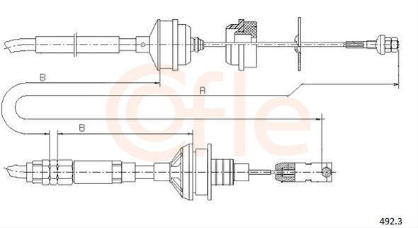 Cablu Ambreiaj Cofle Fiat 492.3