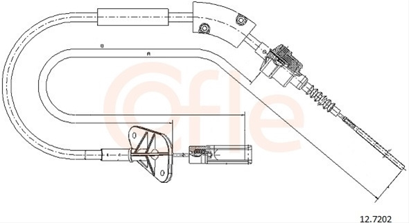 Cablu Ambreiaj Cofle Ford 12.7202
