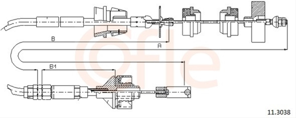 Cablu Ambreiaj Cofle Peugeot 11.3038