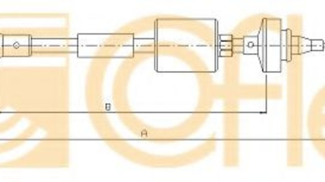 Cablu ambreiaj DACIA LOGAN (LS) (2004 - 2016) COFLE 10.2891 piesa NOUA
