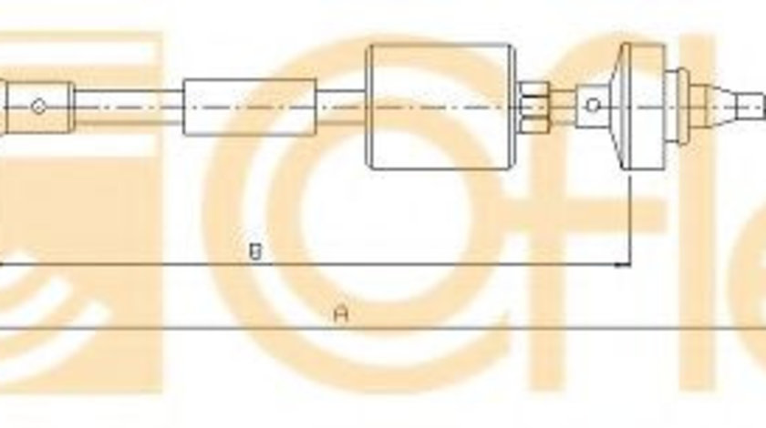 Cablu ambreiaj DACIA LOGAN (LS) (2004 - 2016) COFLE 10.2891 piesa NOUA