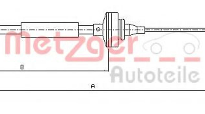 Cablu ambreiaj DACIA LOGAN MCV (KS) (2007 - 2016) METZGER 10.2890 piesa NOUA