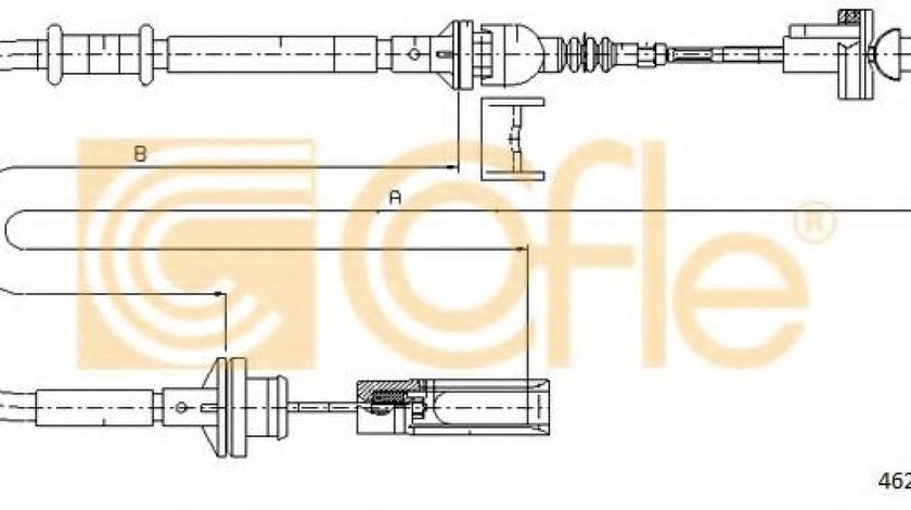 Cablu ambreiaj FIAT BRAVA (182) (1995 - 2003) COFLE 462.3 piesa NOUA