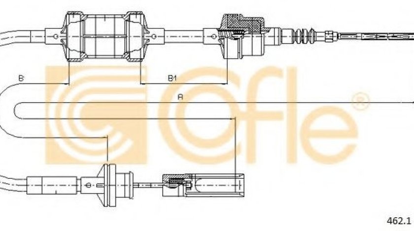 Cablu ambreiaj FIAT BRAVO I (182) (1995 - 2001) COFLE 462.1 piesa NOUA