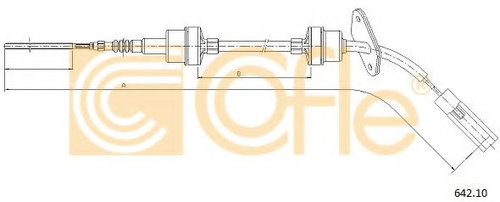 Cablu ambreiaj FIAT DOBLO Microbus (223, 119) (2001 - 2016) COFLE 642.10 piesa NOUA