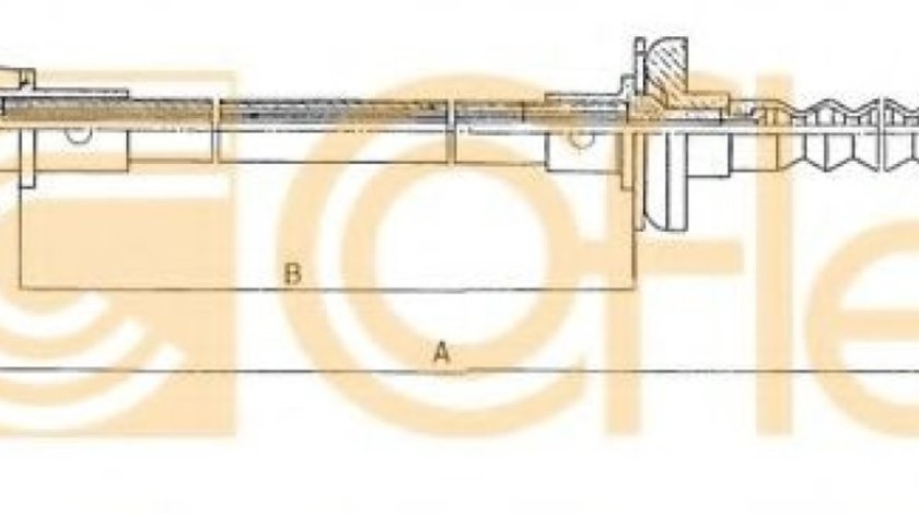Cablu ambreiaj FIAT DUCATO caroserie (290) (1989 - 1994) COFLE 1172.1 piesa NOUA