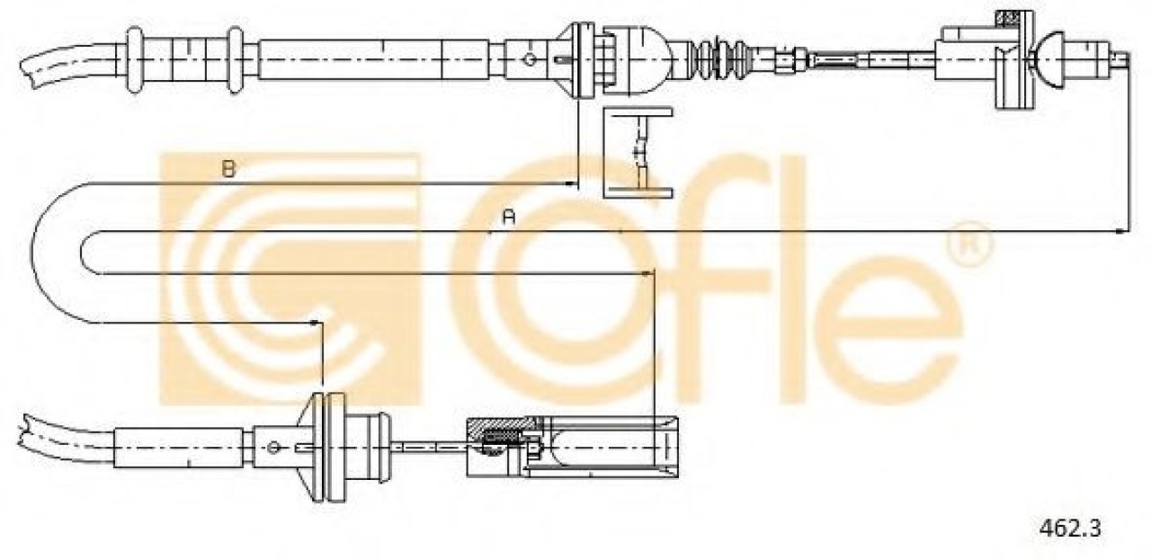 Cablu ambreiaj FIAT MAREA (185) (1996 - 2007) COFLE 462.3 piesa NOUA
