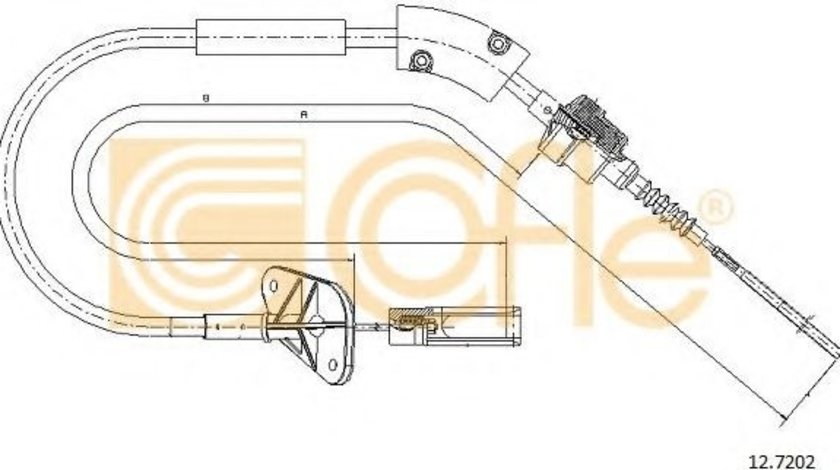 Cablu ambreiaj FIAT PANDA (169) (2003 - 2016) COFLE 12.7202 piesa NOUA