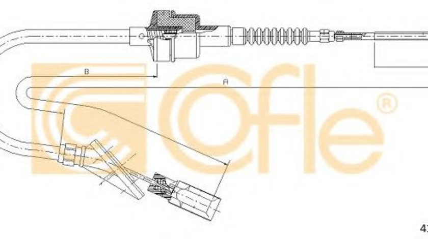 Cablu ambreiaj FIAT PUNTO (176) (1993 - 1999) COFLE 412.12 piesa NOUA