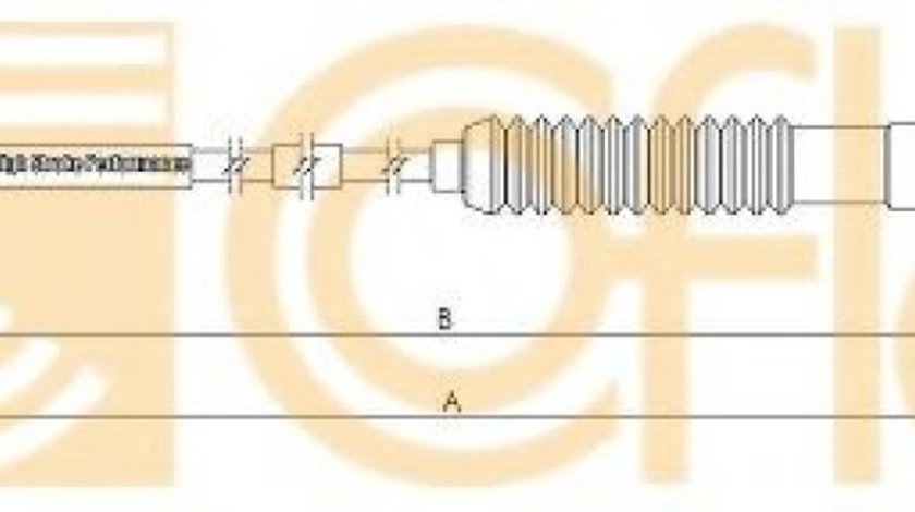 Cablu ambreiaj FIAT SCUDO caroserie (220L) (1996 - 2006) COFLE 11.3923 piesa NOUA