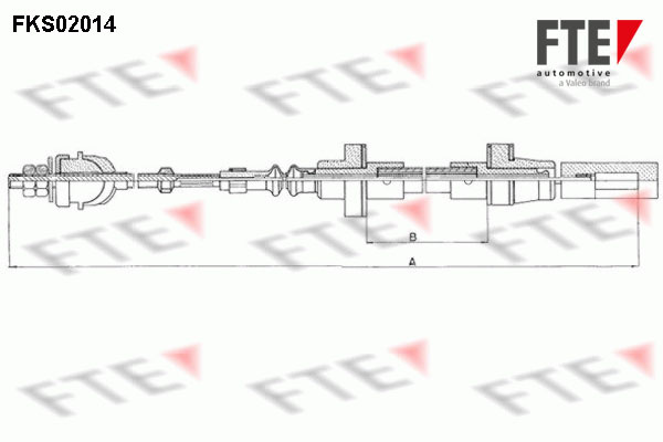 Cablu ambreiaj (FKS02014 FTE) VW