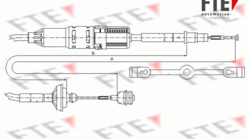 Cablu ambreiaj (FKS02031 FTE) VW