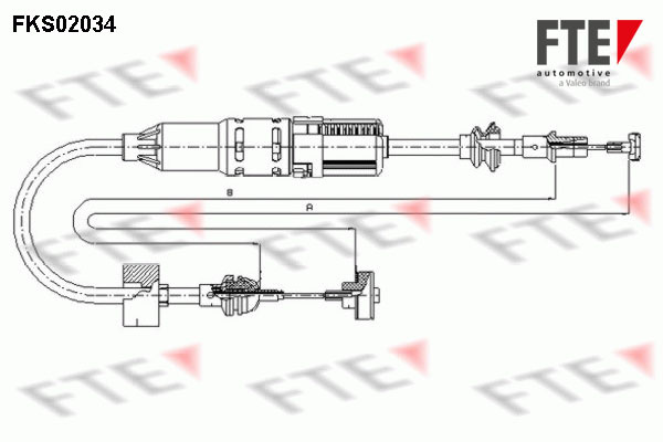 Cablu ambreiaj (FKS02034 FTE) SEAT,VW