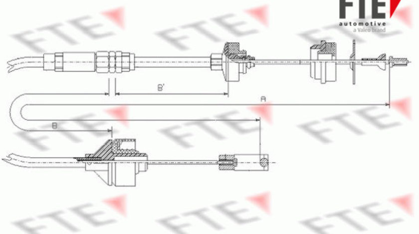 Cablu ambreiaj (FKS05011 FTE) Citroen,PEUGEOT
