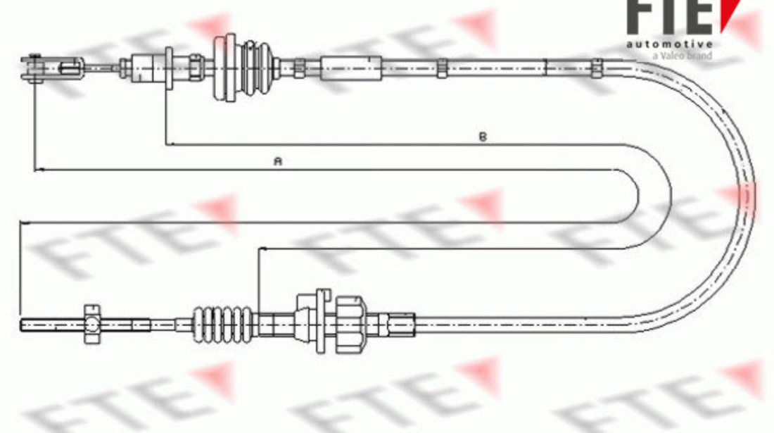 Cablu ambreiaj (FKS05019 FTE) PEUGEOT,TOYOTA