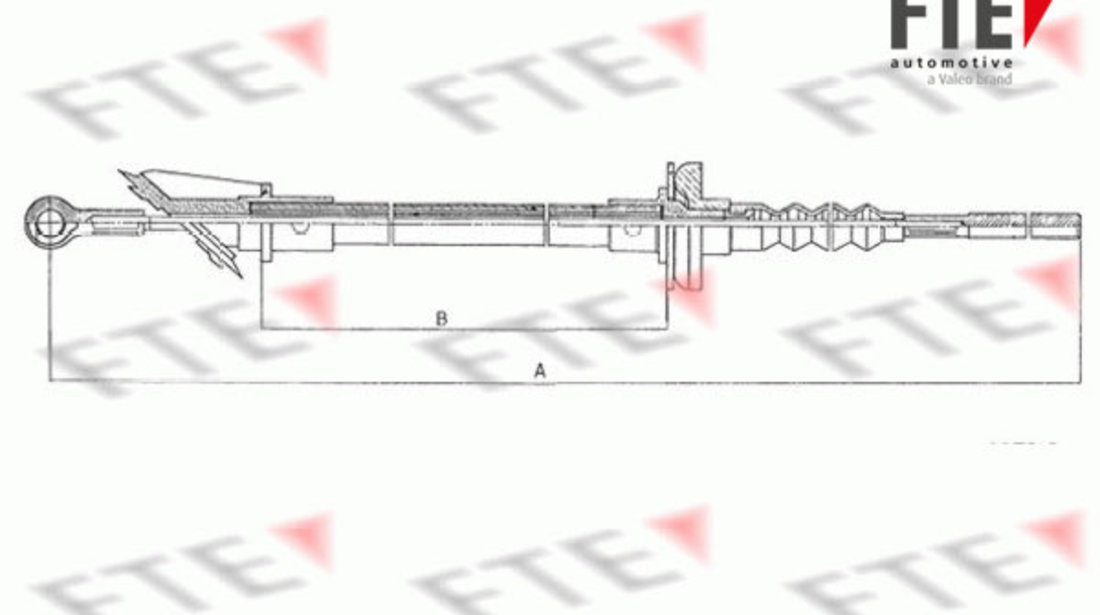Cablu ambreiaj (FKS09001 FTE) Citroen,FIAT,PEUGEOT