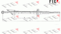 Cablu ambreiaj (FKS09001 FTE) Citroen,FIAT,PEUGEOT
