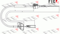 Cablu ambreiaj (FKS09022 FTE) FIAT,FORD
