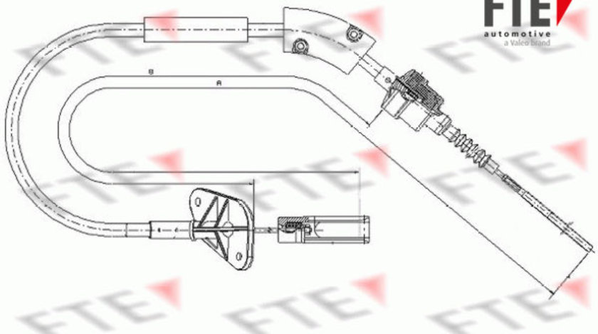 Cablu ambreiaj (FKS09023 FTE) FIAT,FORD