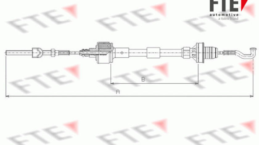 Cablu ambreiaj (FKS17002 FTE) OPEL,VAUXHALL