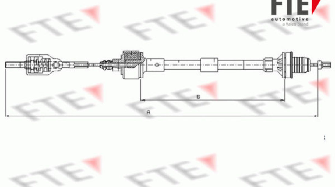 Cablu ambreiaj (FKS17017 FTE) OPEL