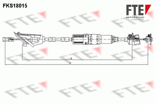 Cablu ambreiaj (FKS18015 FTE) PEUGEOT