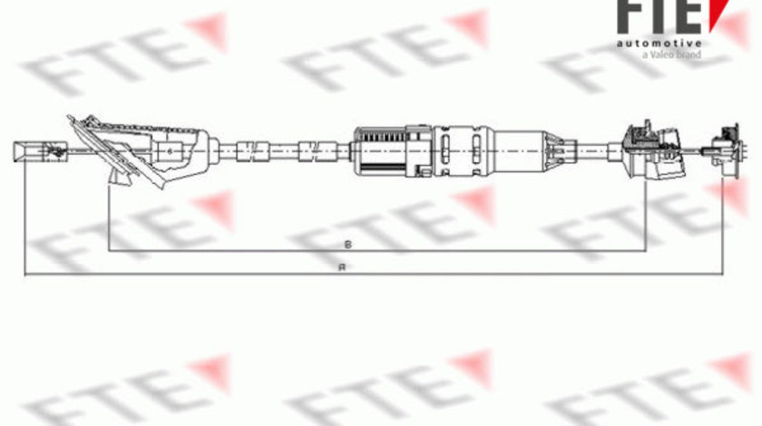 Cablu ambreiaj (FKS18015 FTE) PEUGEOT