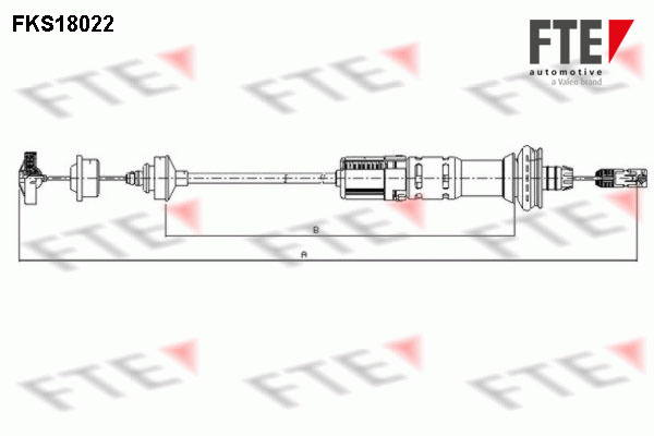 Cablu ambreiaj (FKS18022 FTE) PEUGEOT