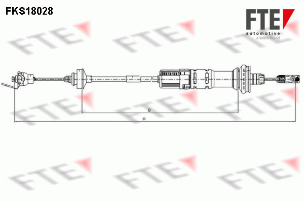 Cablu ambreiaj (FKS18028 FTE) PEUGEOT