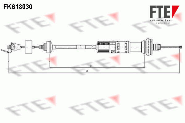 Cablu ambreiaj (FKS18030 FTE) PEUGEOT