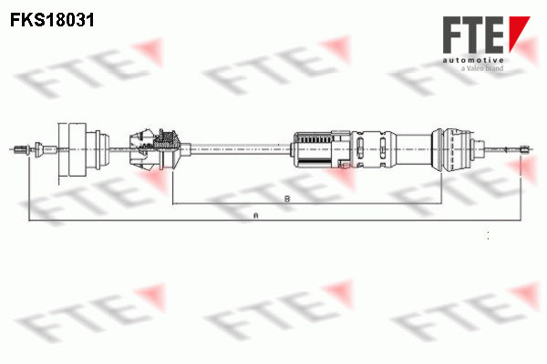 Cablu ambreiaj (FKS18031 FTE) PEUGEOT