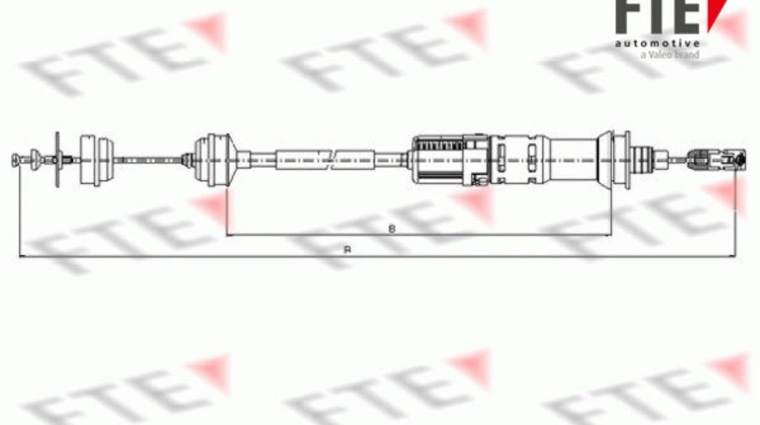 Cablu ambreiaj (FKS18033 FTE) Citroen,FIAT,LANCIA,PEUGEOT