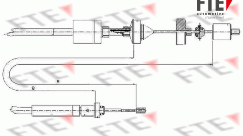 Cablu ambreiaj (FKS20017 FTE) RENAULT