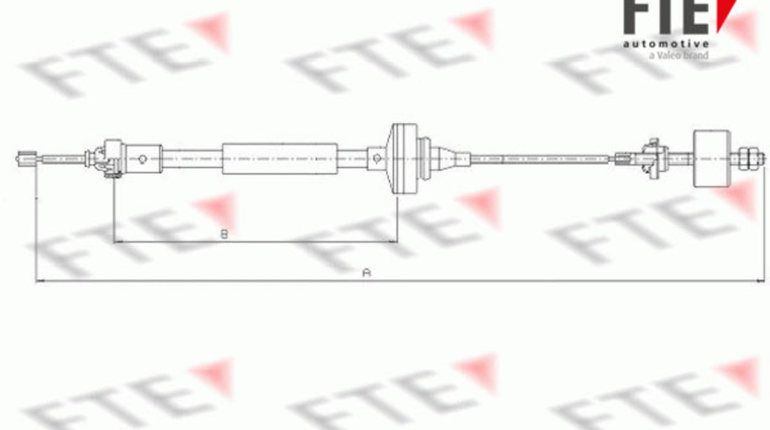 Cablu ambreiaj (FKS20023 FTE) DACIA,RENAULT