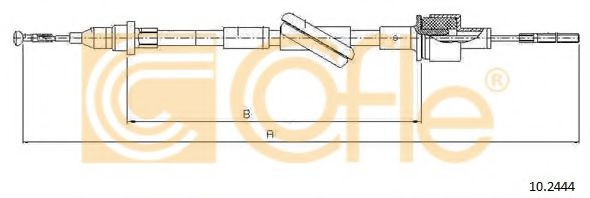 Cablu ambreiaj FORD TRANSIT bus (E) (1994 - 2000) COFLE 10.2444 piesa NOUA
