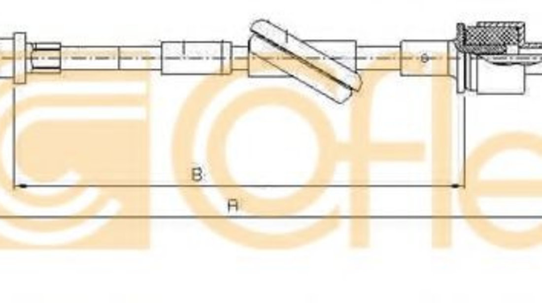 Cablu ambreiaj FORD TRANSIT platou / sasiu (E) (1994 - 2000) COFLE 10.2444 piesa NOUA
