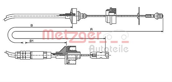 Cablu Ambreiaj Metzger Citroën 11.2148